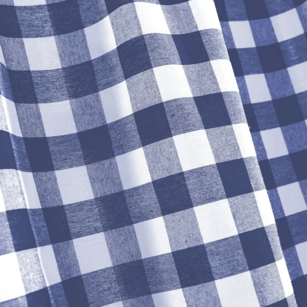 Woven Trends Farmhouse Curtains Kitchen Décor, Buffalo Plaid Valance, Classic